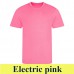 JC001 COOL T - Unisex környakú póló szublimáláshoz electric pink